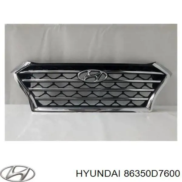 Облицовка радиатора Hyundai/Kia 86350D7600FFF цена, от 236.09 USD