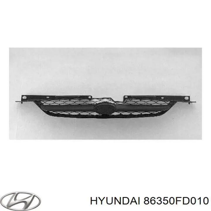 Купить 86350FD010 Hyundai/Kia Решетка радиатора