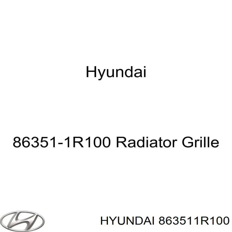  863511R100 Hyundai/Kia