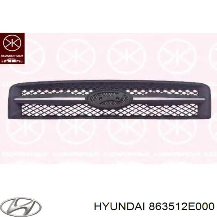 Решетка радиатора 863512E000 Hyundai/Kia