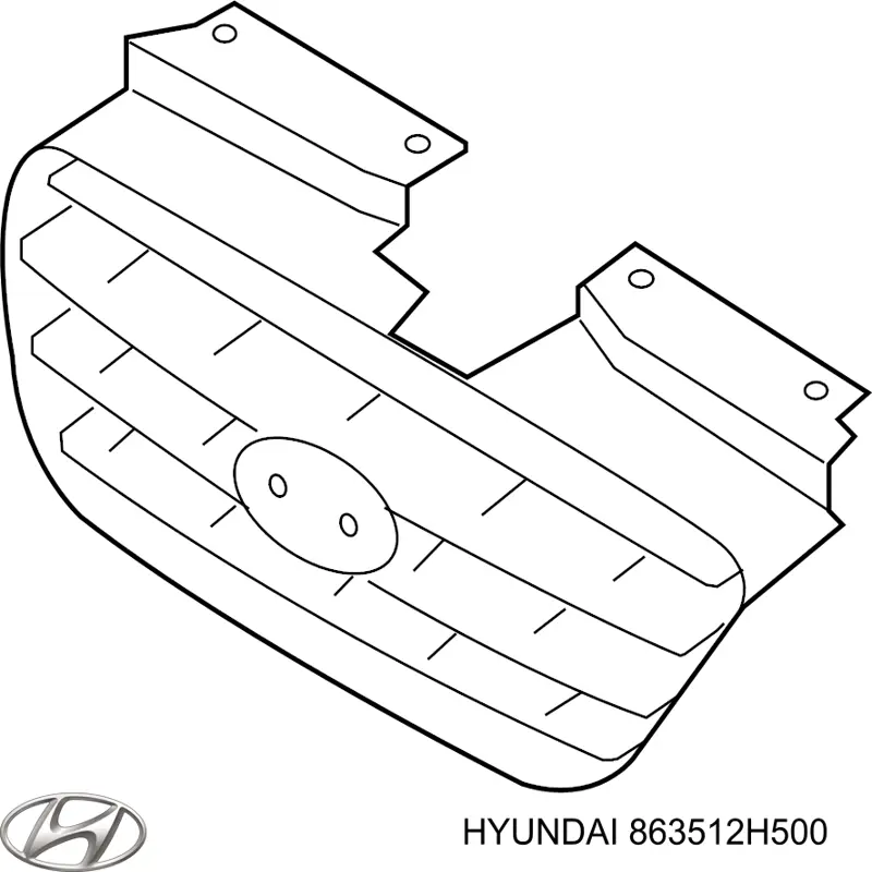 863512H500 Hyundai/Kia Решетка радиатора