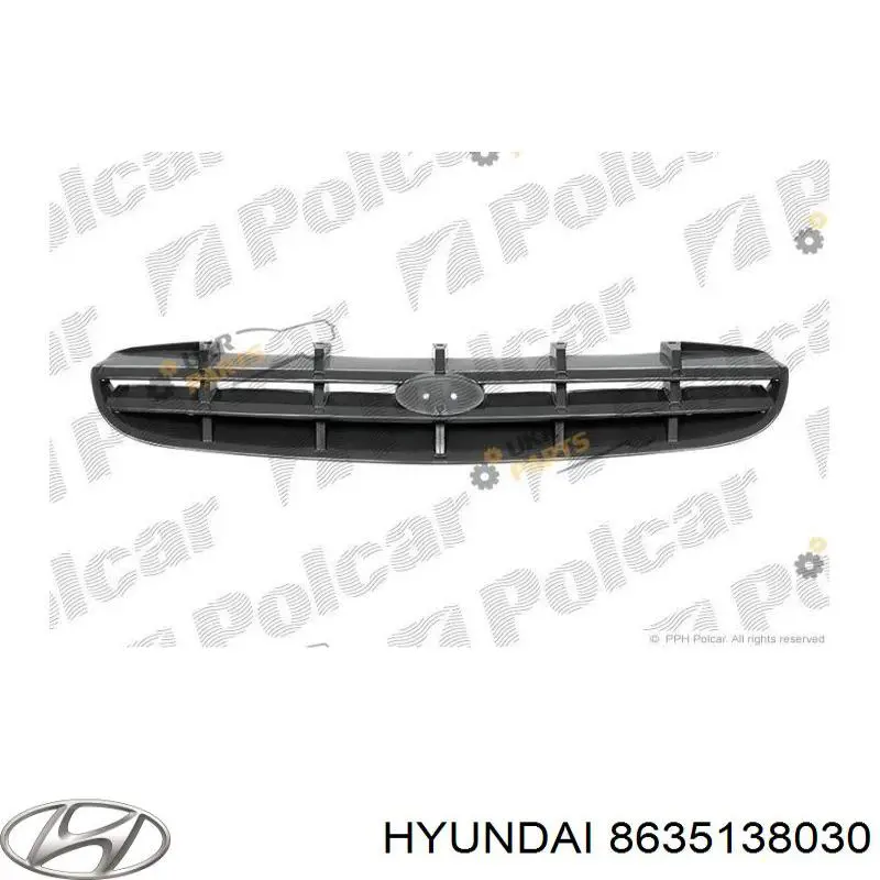 Решетка радиатора на Hyundai Sonata EF (Хундай Соната)
