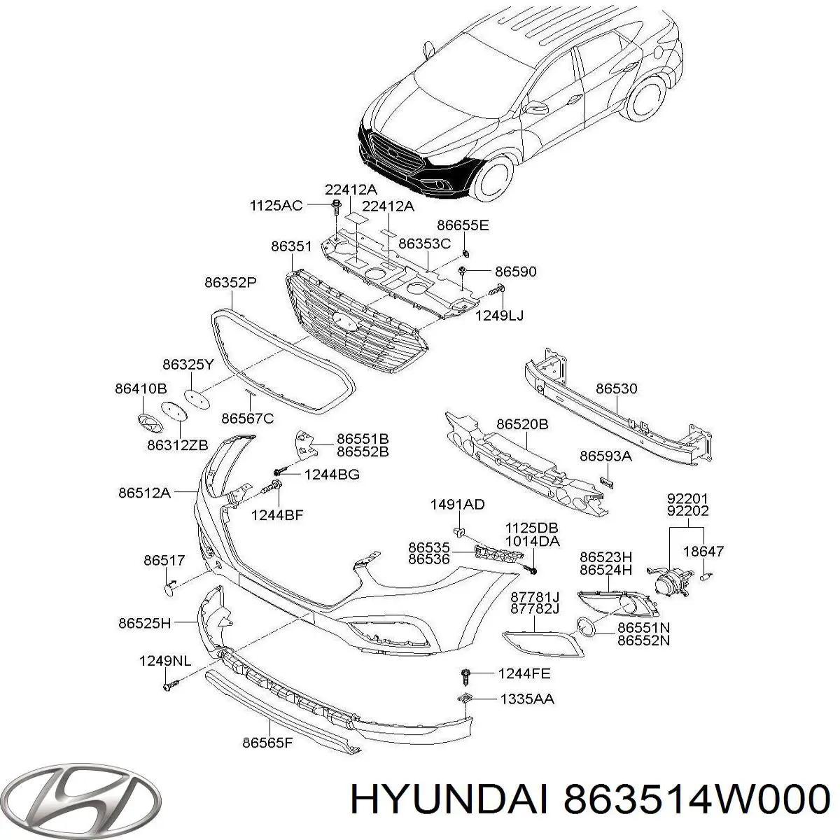 863514W000 Hyundai/Kia 