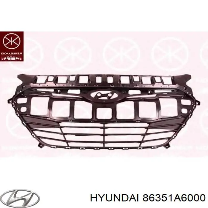86351A6000 Hyundai/Kia grelha do radiador