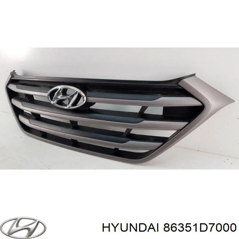 Решетка радиатора 86351D7000 Hyundai/Kia