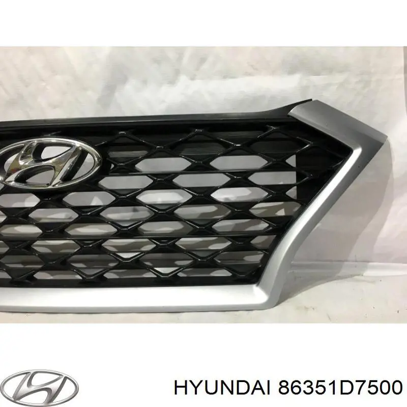 Решетка радиатора 86351D7500 Hyundai/Kia