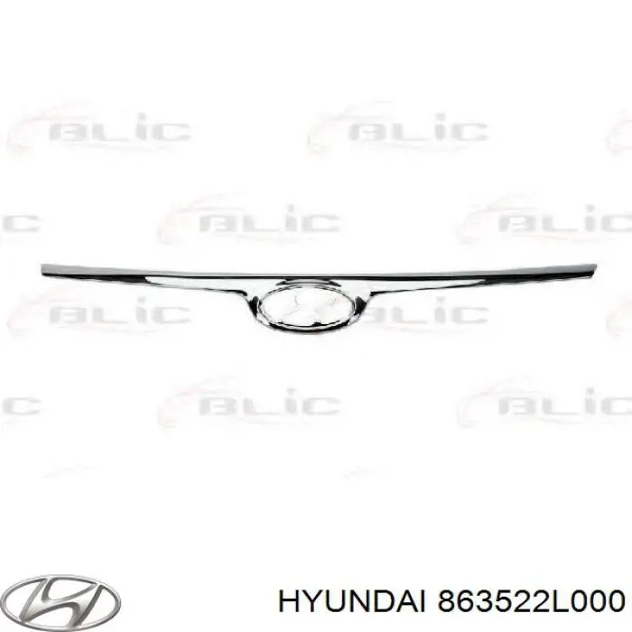 Молдинг решетки радиатора 863522L000 Hyundai/Kia