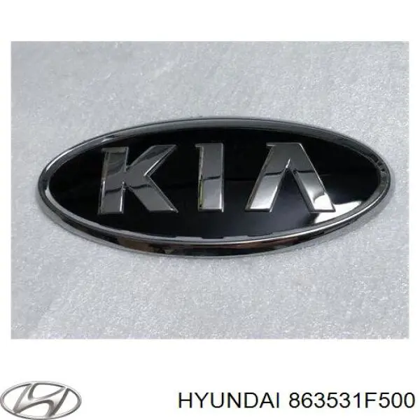 863531F500 Hyundai/Kia emblema de tampa de porta-malas (emblema de firma)