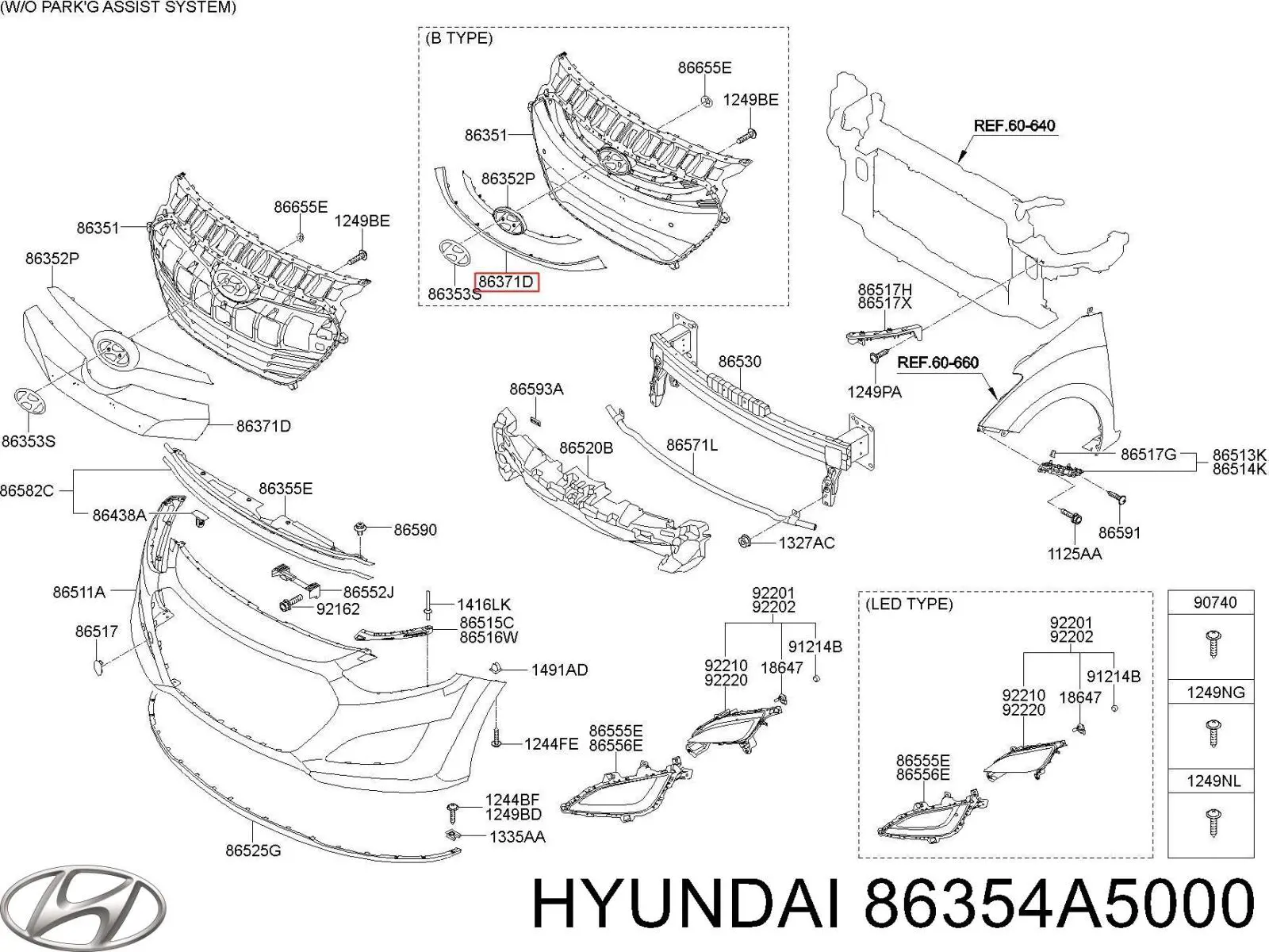 86354A5000 Hyundai/Kia 