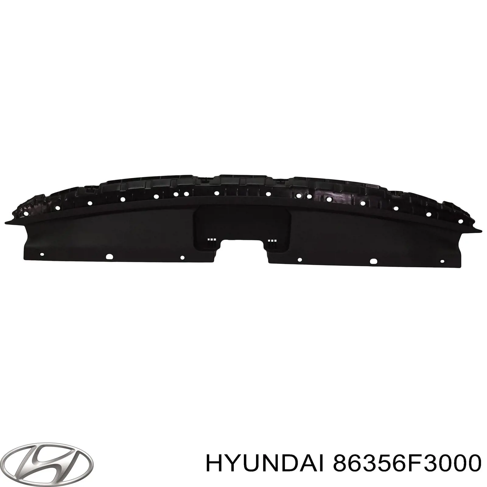 Накладка передней панели (суппорта радиатора) верхняя на Hyundai Elantra MD