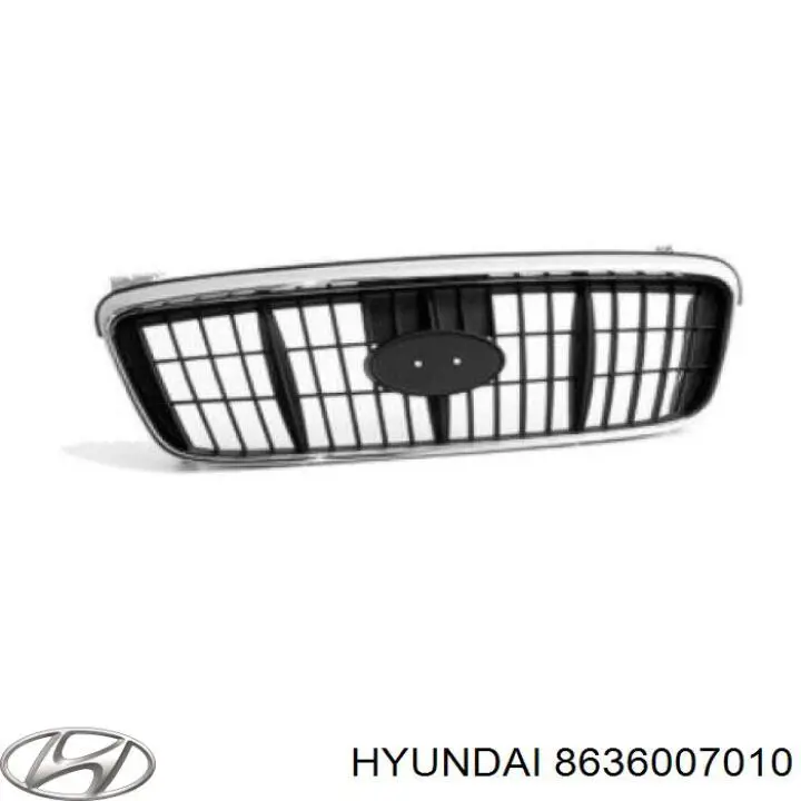 Купить 8636007010 Hyundai/Kia Решетка радиатора