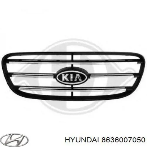 8636007050 Hyundai/Kia Решетка радиатора