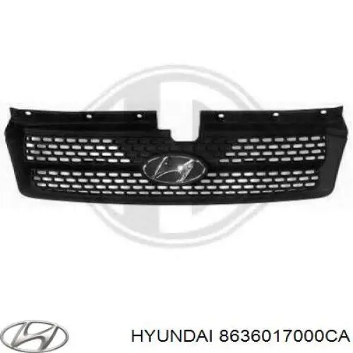 Облицовка радиатора Hyundai/Kia 8636517000 цена, от 33.42 USD