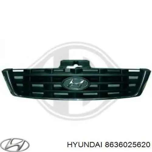 8636025620 Hyundai/Kia grelha do radiador