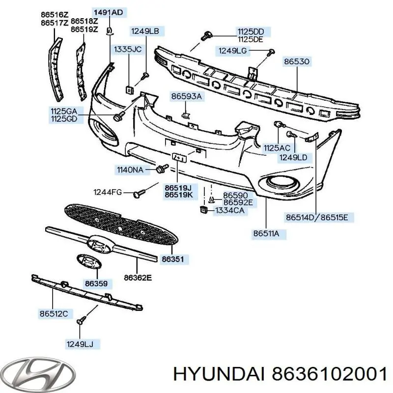  Hyundai/Kia 8636102001 цена, от 22.57 USD
