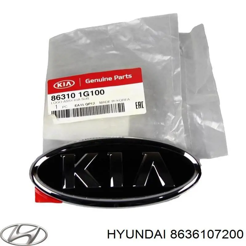 Эмблема крышки багажника 8636107200 Hyundai/Kia