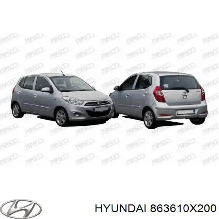 Облицовка радиатора Hyundai/Kia 863610X200 цена, от 26.82 USD