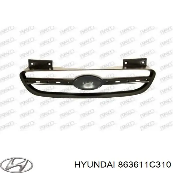 Молдинг решетки радиатора Hyundai/Kia 863611C310 цена, от 102.15 USD