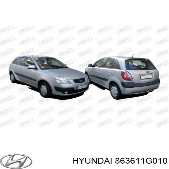 Облицовка радиатора Hyundai/Kia 863611G010 цена, от 55.94 USD