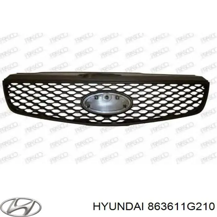 863611G210 Hyundai/Kia grelha do radiador