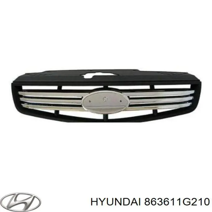 Облицовка радиатора Hyundai/Kia 863601G210 цена, от 19.05 USD