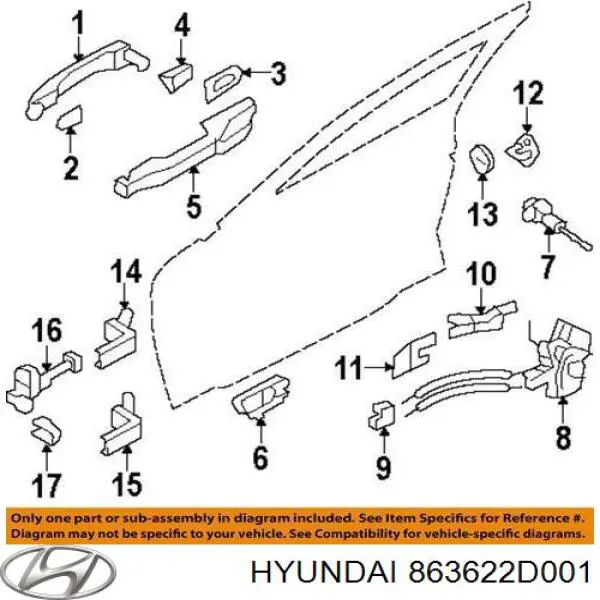  863622D001 Hyundai/Kia