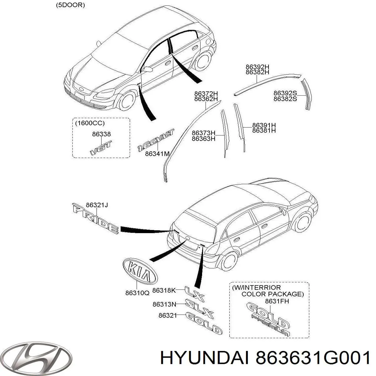  Hyundai/Kia 863631G001 цена, от 7.77 USD