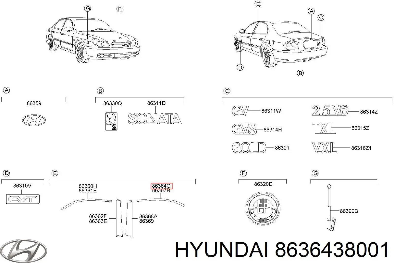 Hyundai/Kia 8636438001 цена, от 1.16 USD