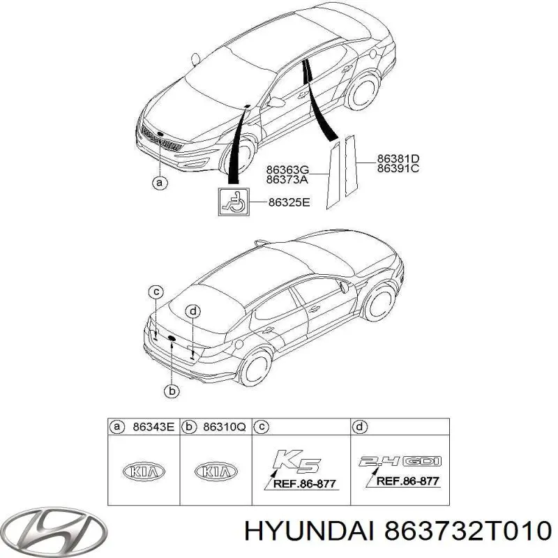 863732T010 Hyundai/Kia 