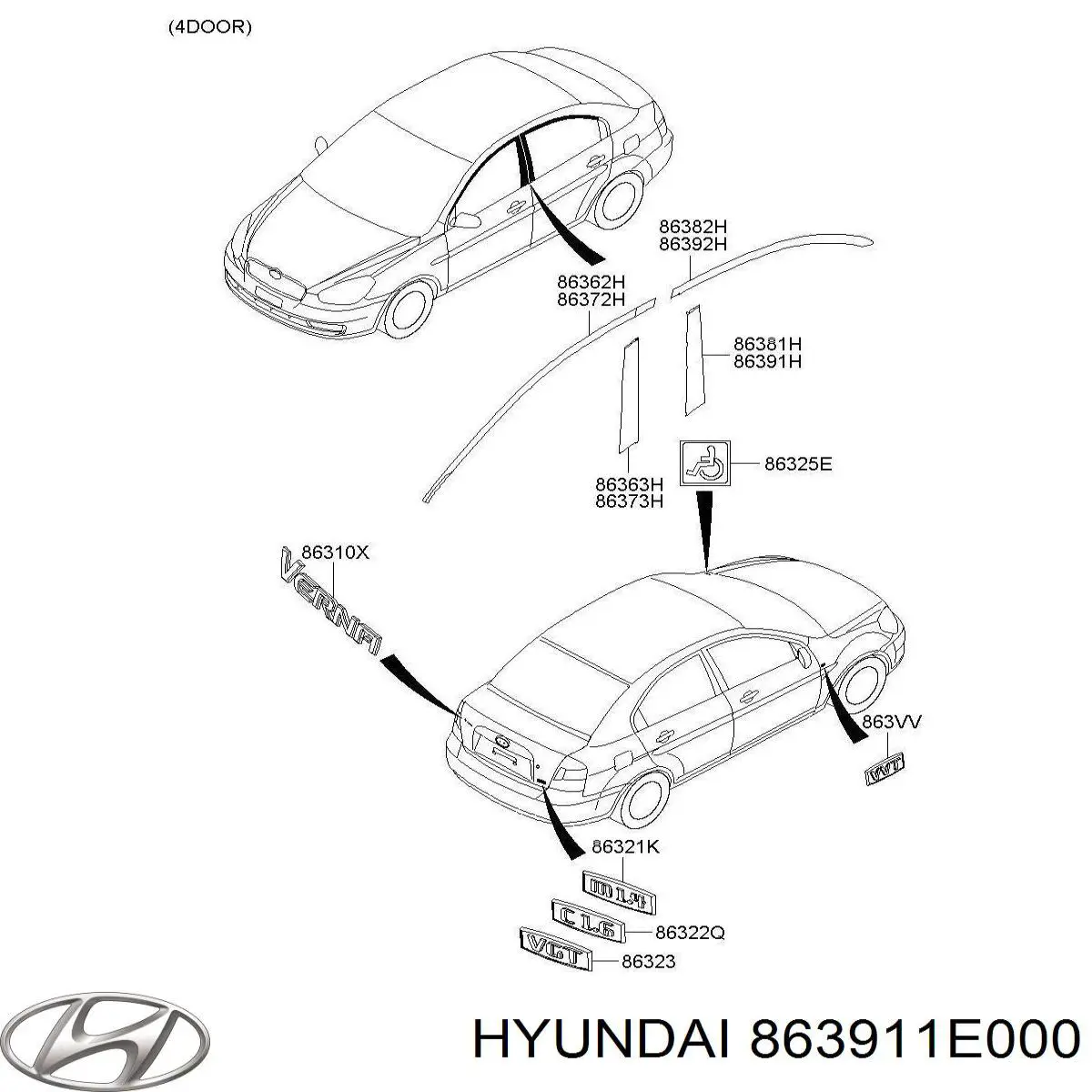  863911E000 Chrysler