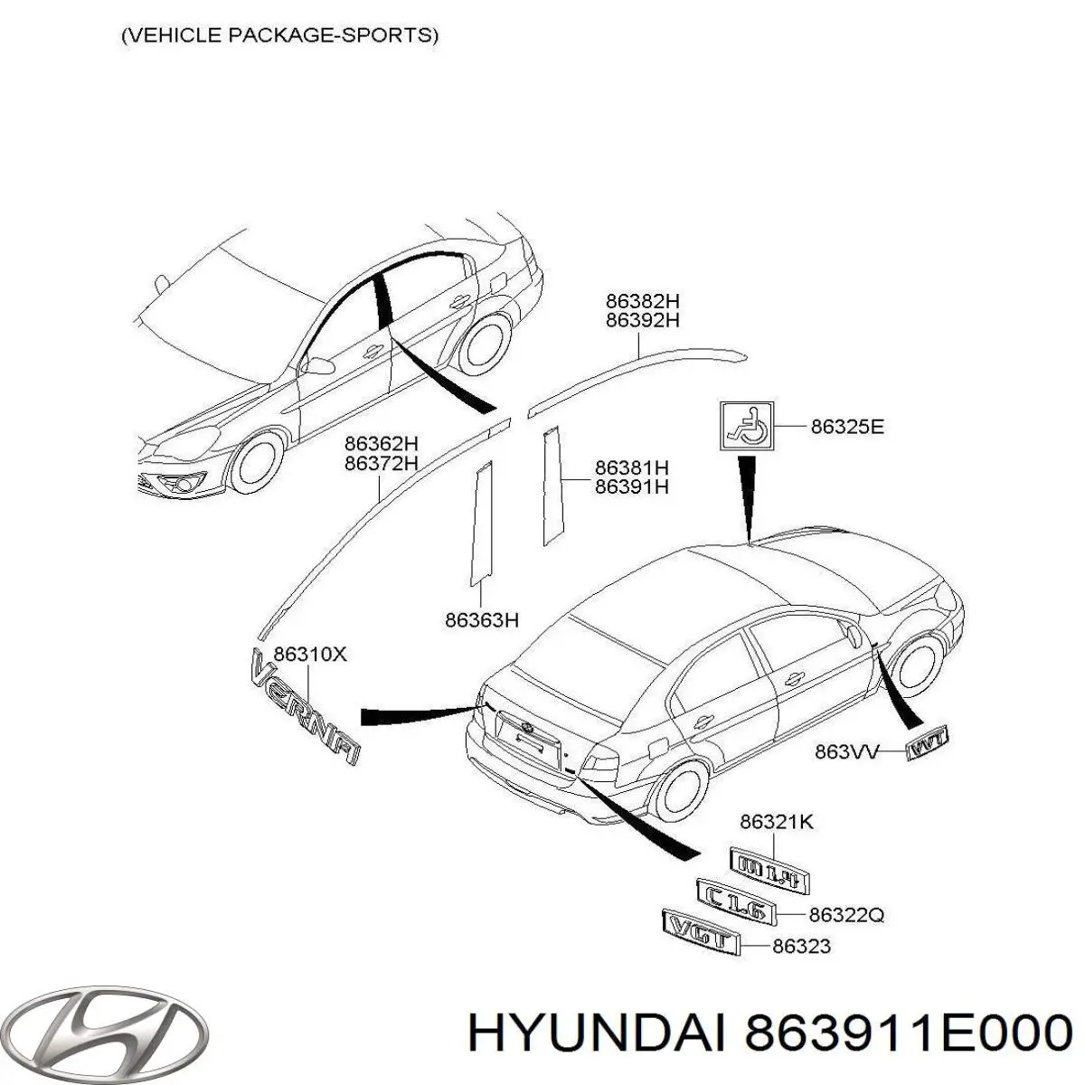 Купить 863911E000 Hyundai/Kia 