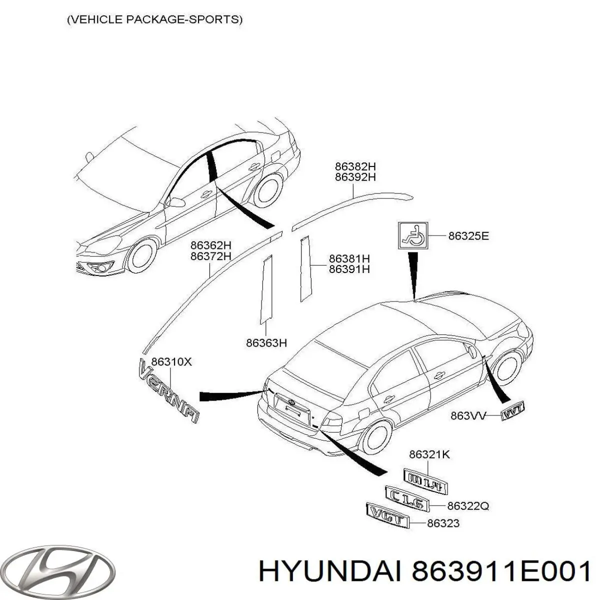 Купить 863911E001 Hyundai/Kia 