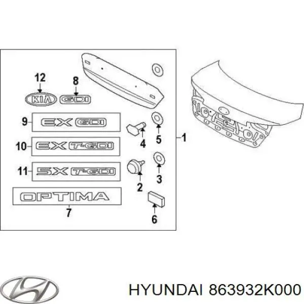  863932K000 Hyundai/Kia