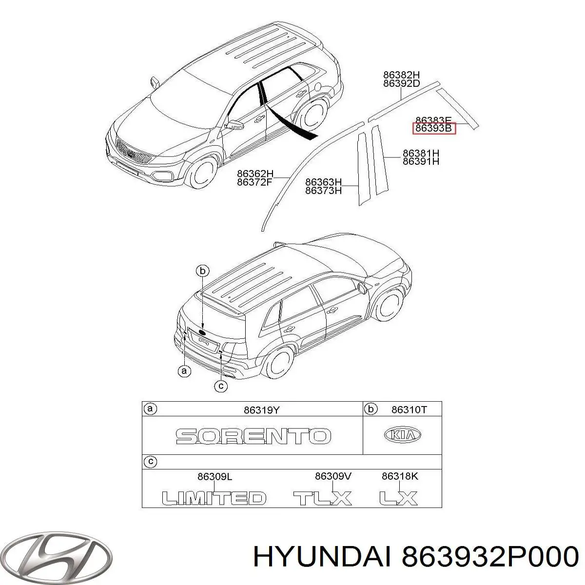  Hyundai/Kia 863932P000 цена, от 2.28 USD