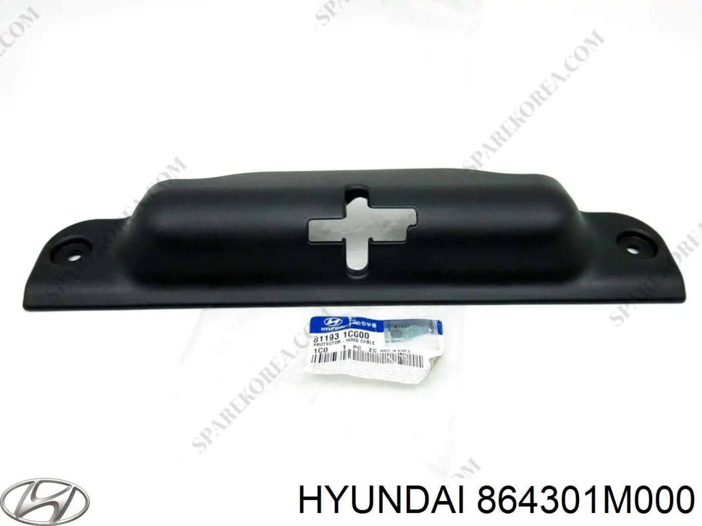 864301M000 Hyundai/Kia уплотнитель капота 1 r1208