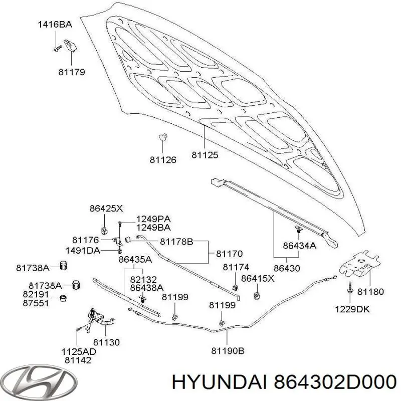 864302D000 Hyundai/Kia 