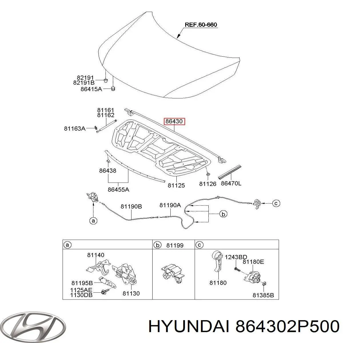  864302P500 Hyundai/Kia