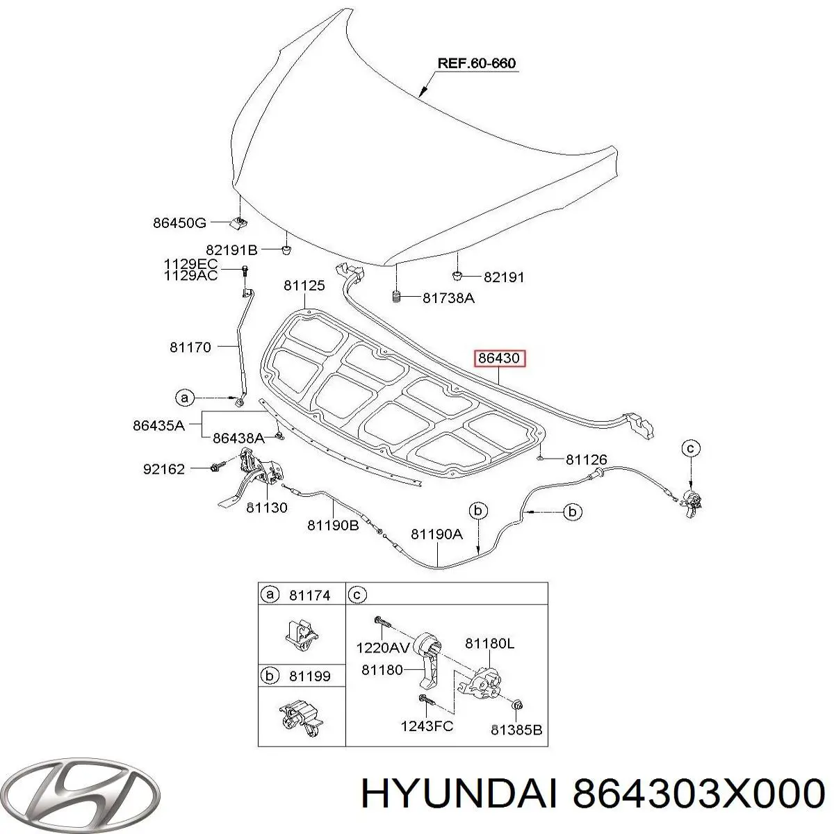  864303X000 Hyundai/Kia