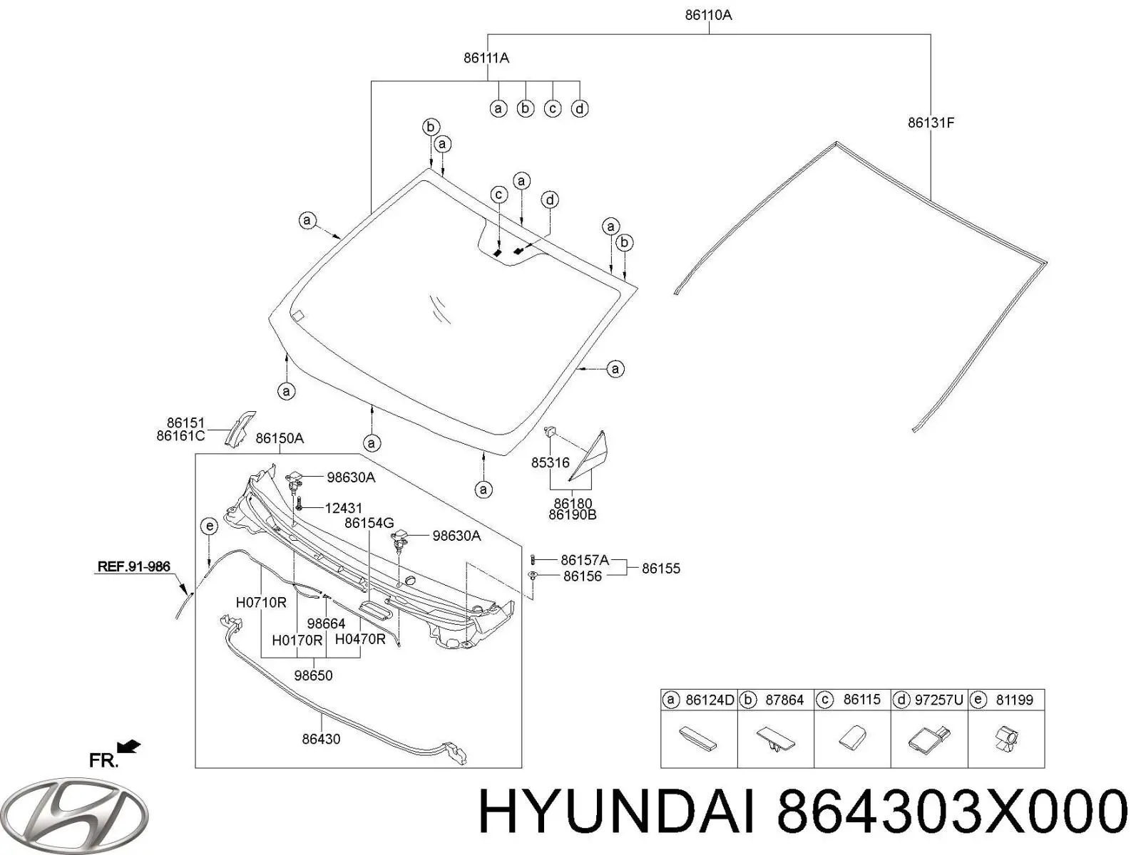  Hyundai/Kia 864303X000 цена, от 12.71 USD
