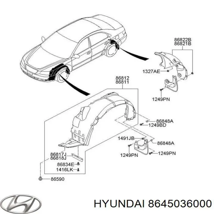  8645036000 Hyundai/Kia