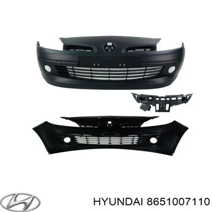 Бампер передний Hyundai/Kia 8651007110
