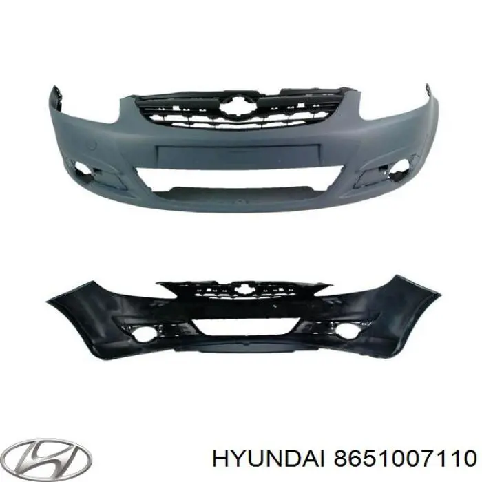 8651007110 Hyundai/Kia Бампер передний в сборе