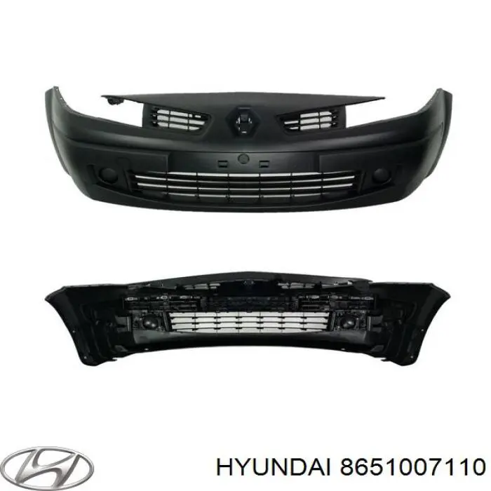 Купить 8651007110 Hyundai/Kia Буфер (бампер) передний