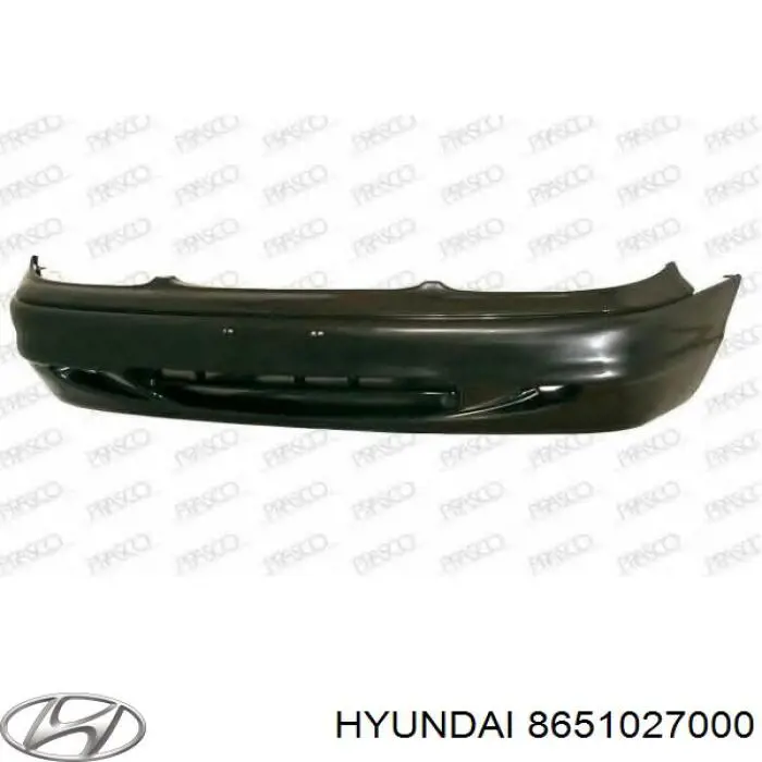 Передний бампер на Hyundai Tiburon 