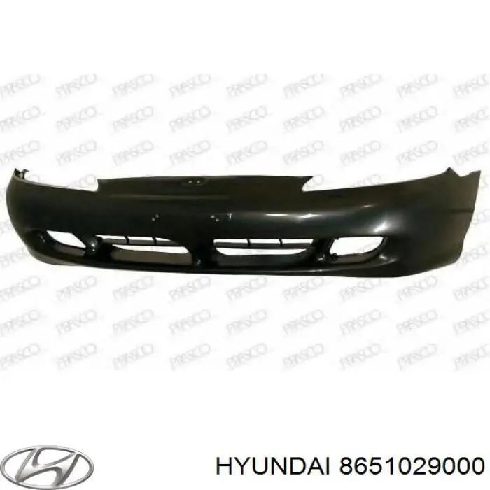 Передний бампер на Hyundai Elantra  
