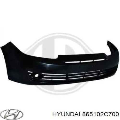 865102C700 Hyundai/Kia pára-choque dianteiro