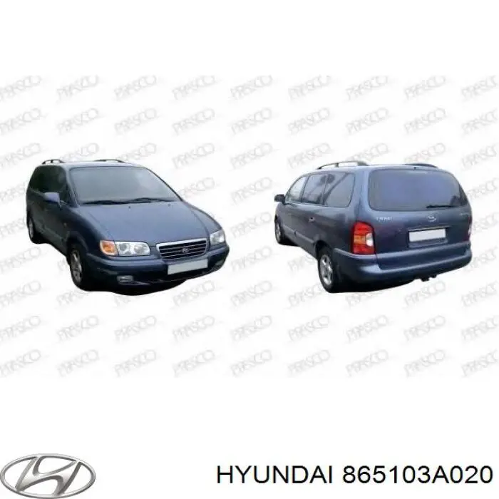 Бампер на авто Hyundai/Kia 865103A020 цена, от 90.40 USD