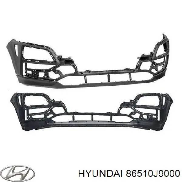 Передний бампер 86510J9010 Hyundai/Kia