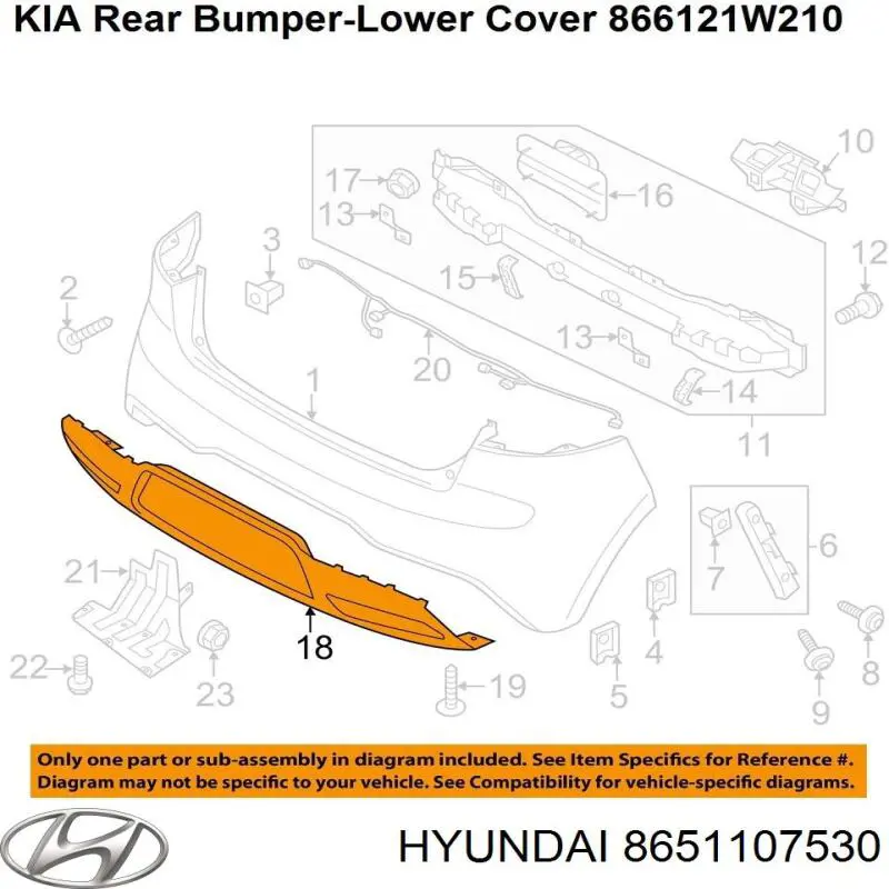 Бампер на авто Hyundai/Kia 8651107530 цена, от 710.51 USD