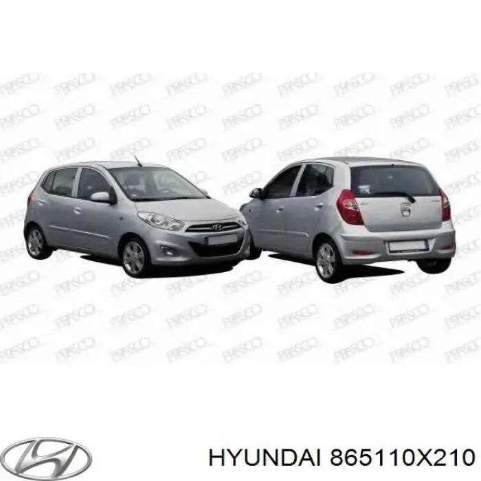 865110X210 Hyundai/Kia передний бампер